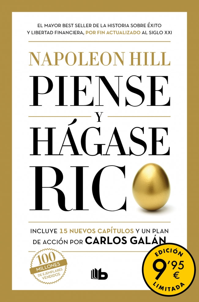 PIENSE Y HAGASE RICO CAMPAÑA DE VERANO EDICION LIMITADA, de Napoleon Hill | portada del libro