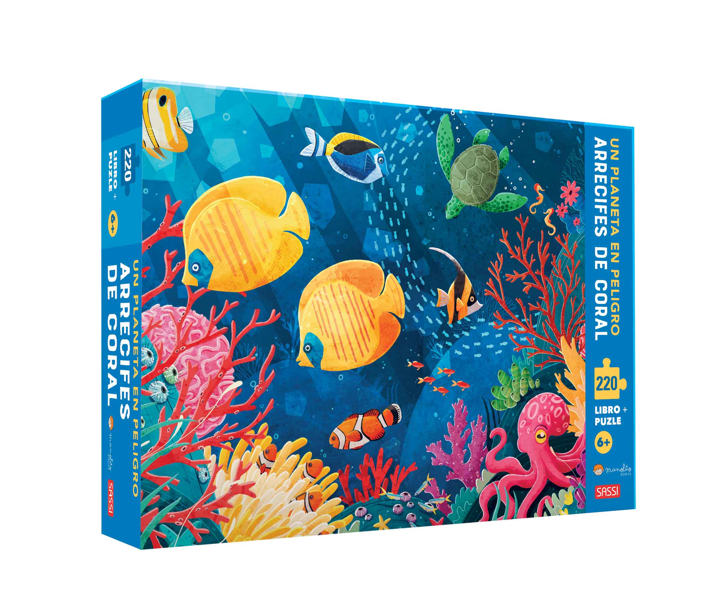 ARRECIFE DE CORAL 220 PIEZAS CON PUZZLE, de G. PESAVENTO#E. LORENZI | portada del libro