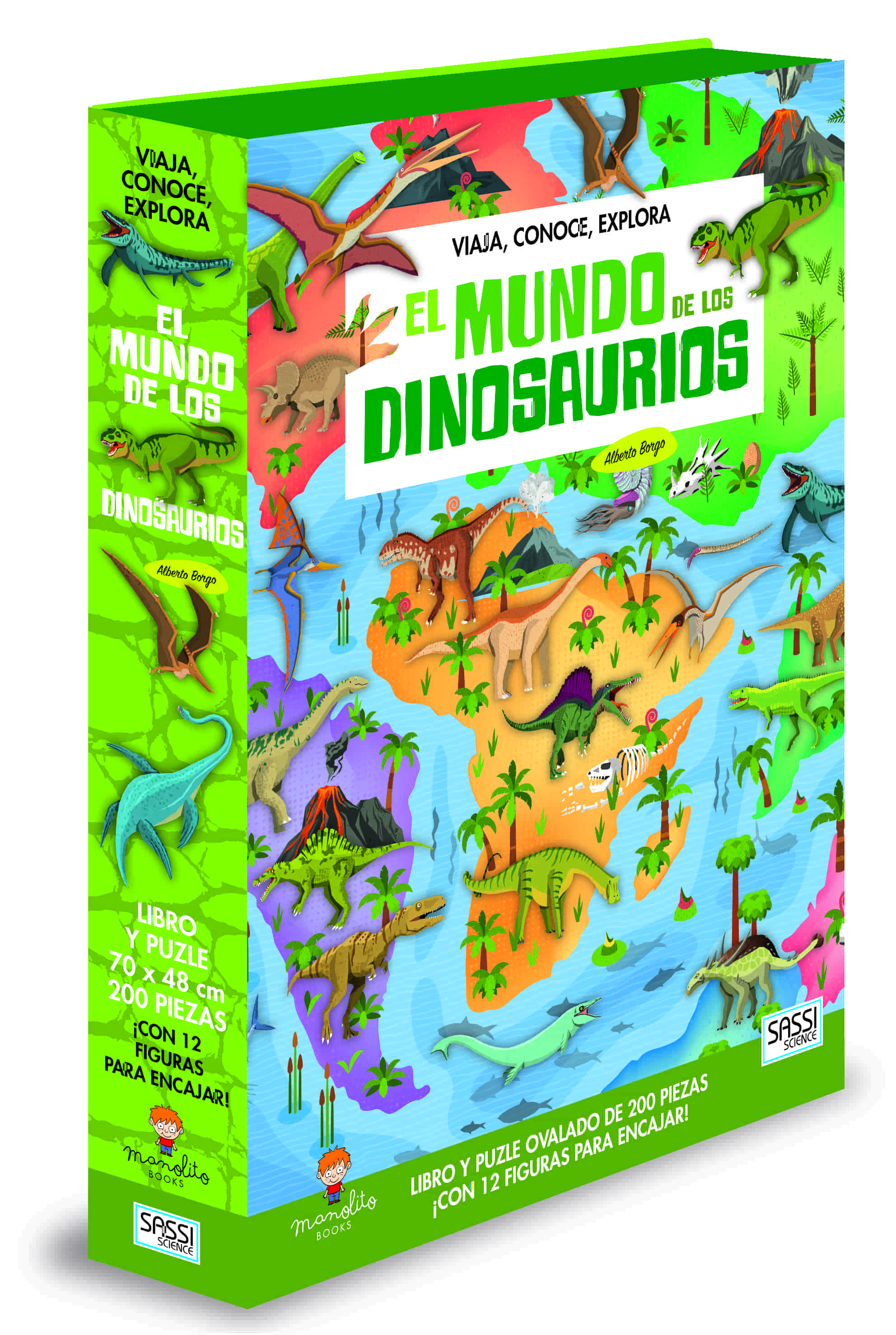 El Mundo De Los Dinosaurios, de A. Borgo | portada del libro