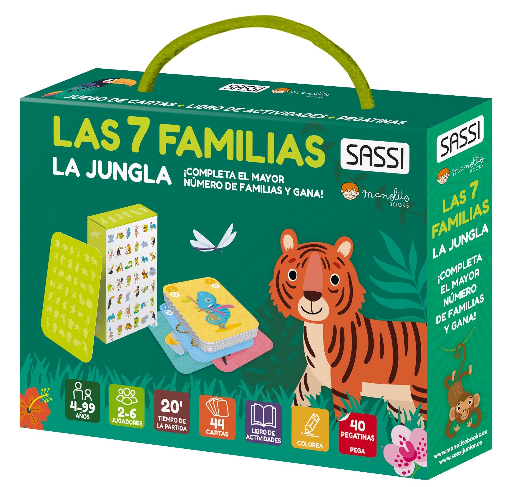 LAS 7 FAMILIAS LA JUNGLA, de A BORGO | portada del libro