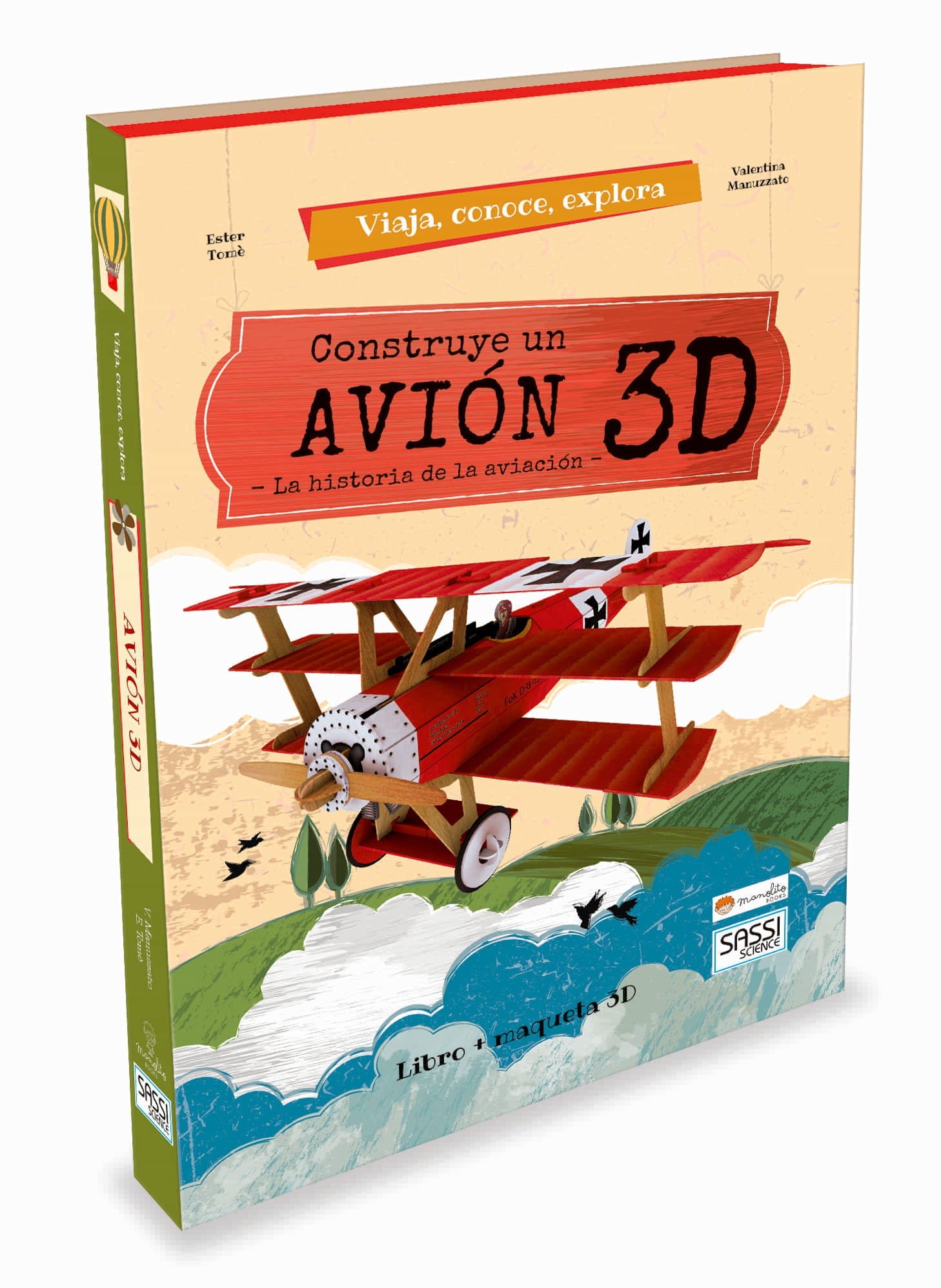 CONSTRUYE UN AVION 3D, de - | portada del libro