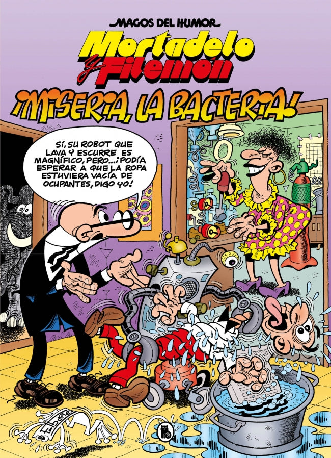 MORTADELO Y FILEMON. ¡MISERIA, LA BACTERIA! (MAGOS DEL HUMOR 172), de IBAÑEZ | portada del libro