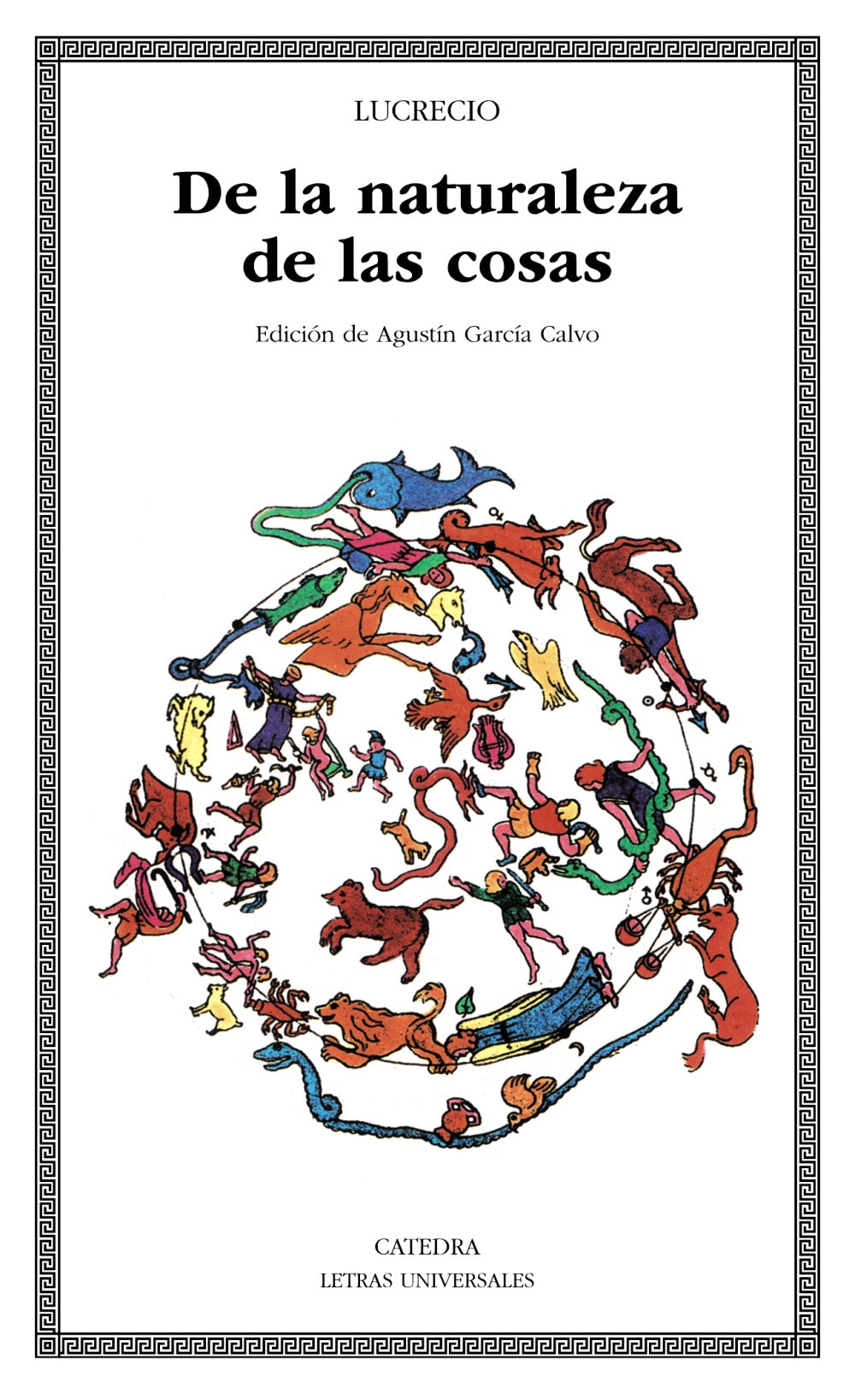 De la naturaleza de las cosas, de Lucrecio | portada del libro