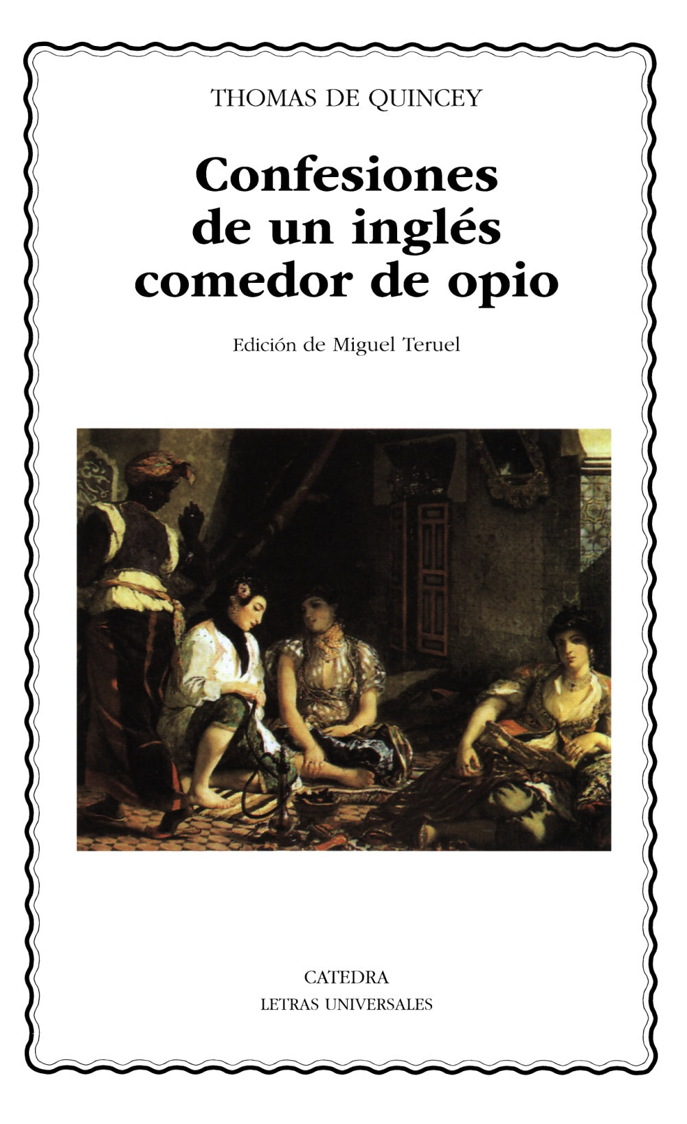 Confesiones de un inglés comedor de opio, de De Quincey, Thomas | portada del libro