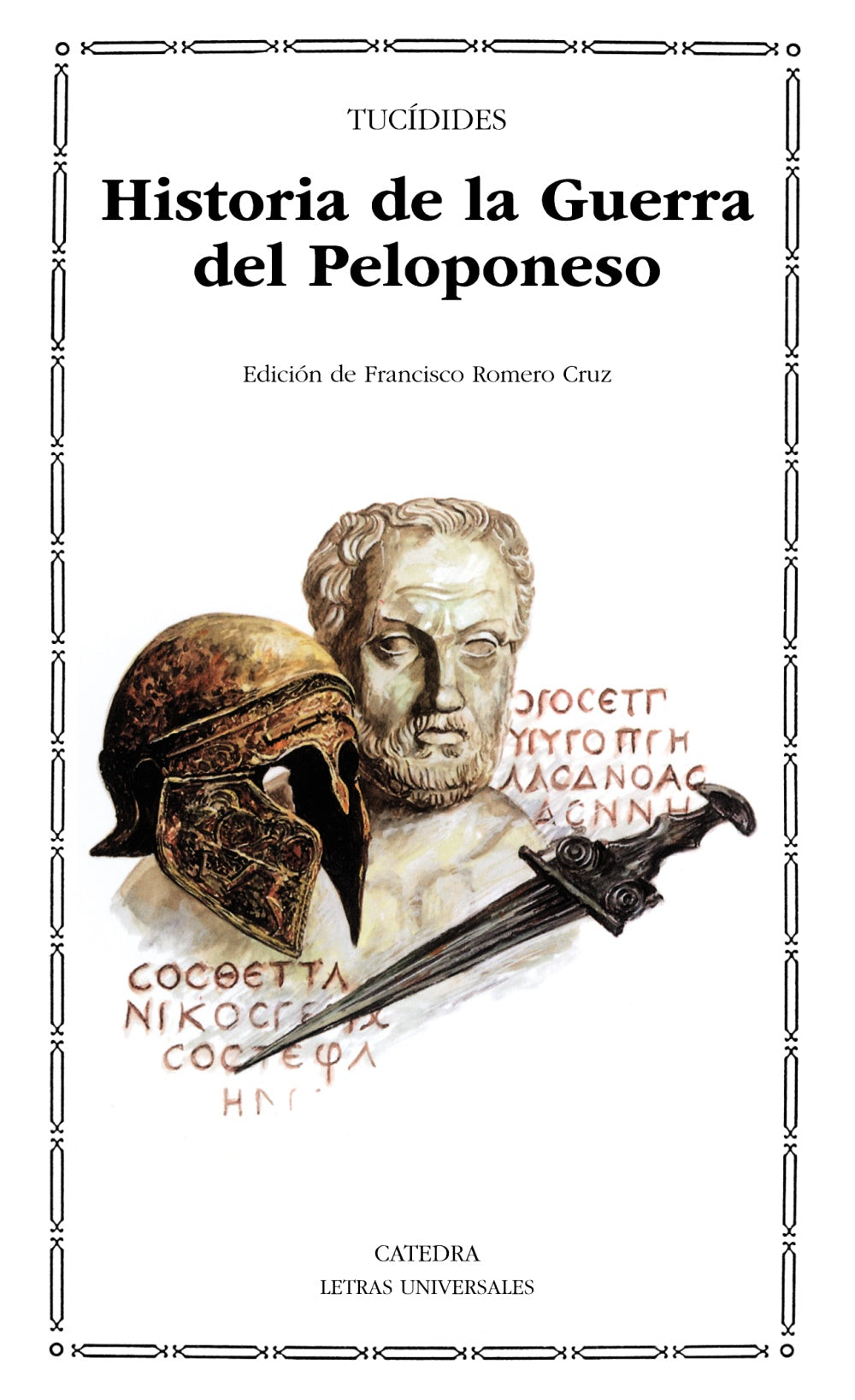 Historia de la Guerra del Peloponeso, de Tucídides | portada del libro