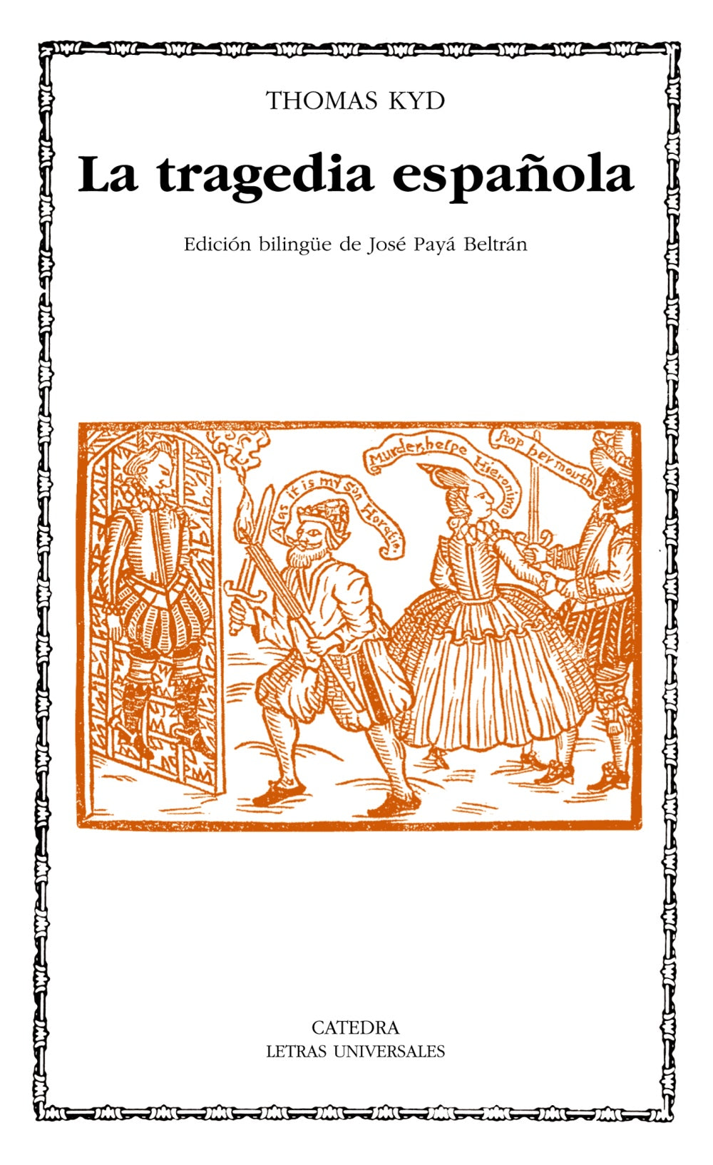 La tragedia española, de Kyd, Thomas | portada del libro