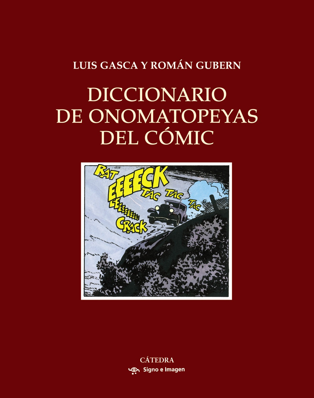 Diccionario de onomatopeyas del cómic, de Gubern, Román | portada del libro
