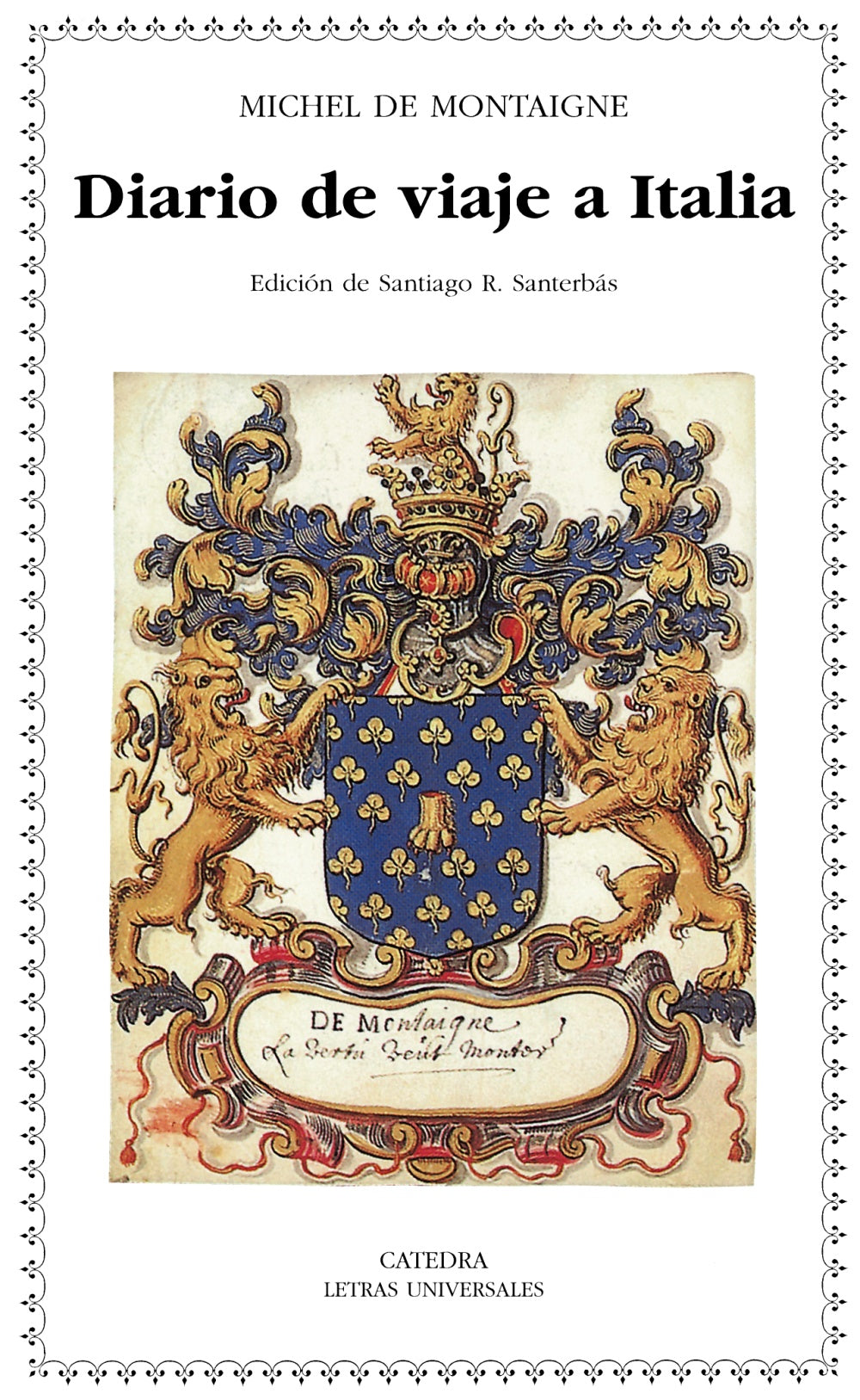 Diario de viaje a Italia, de Montaigne, Michel de | portada del libro