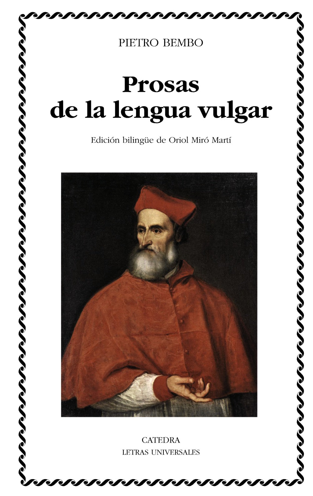Prosas de la lengua vulgar, de Bembo, Pietro | portada del libro