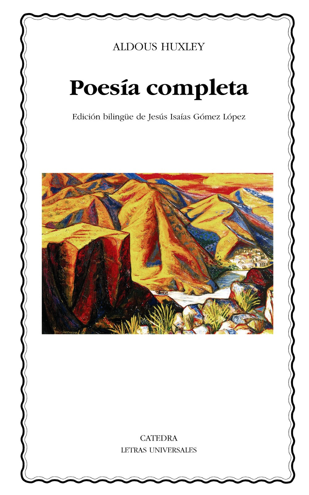 Poesía completa, de Huxley, Aldous | portada del libro