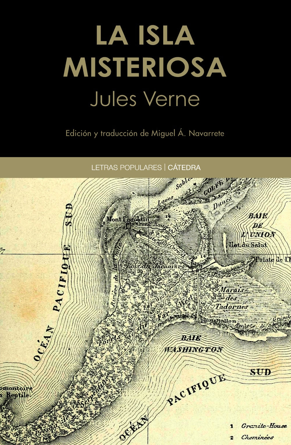 La isla misteriosa, de Verne, Jules | portada del libro