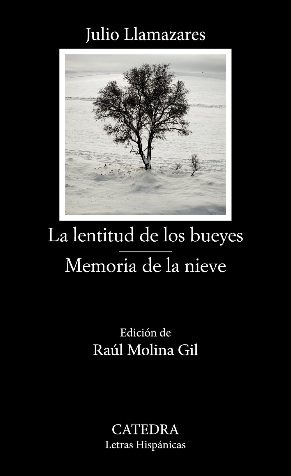 La lentitud de los bueyes; Memoria de la nieve, de Llamazares, Julio | portada del libro