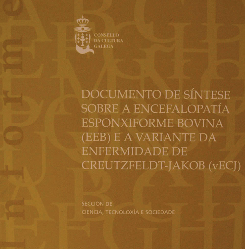 Documento de síntese sobre a encefalopatía esponxiforme bovina (EEB) e a variante da enfermidade de | portada del libro
