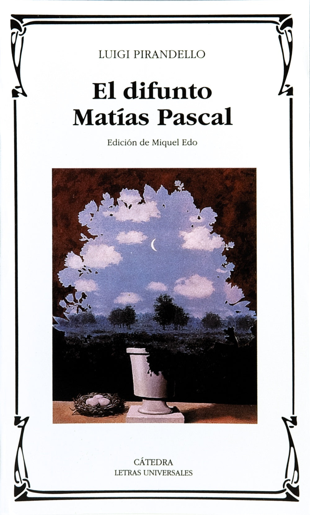 El difunto Matías Pascal, de Pirandello, Luigi | portada del libro
