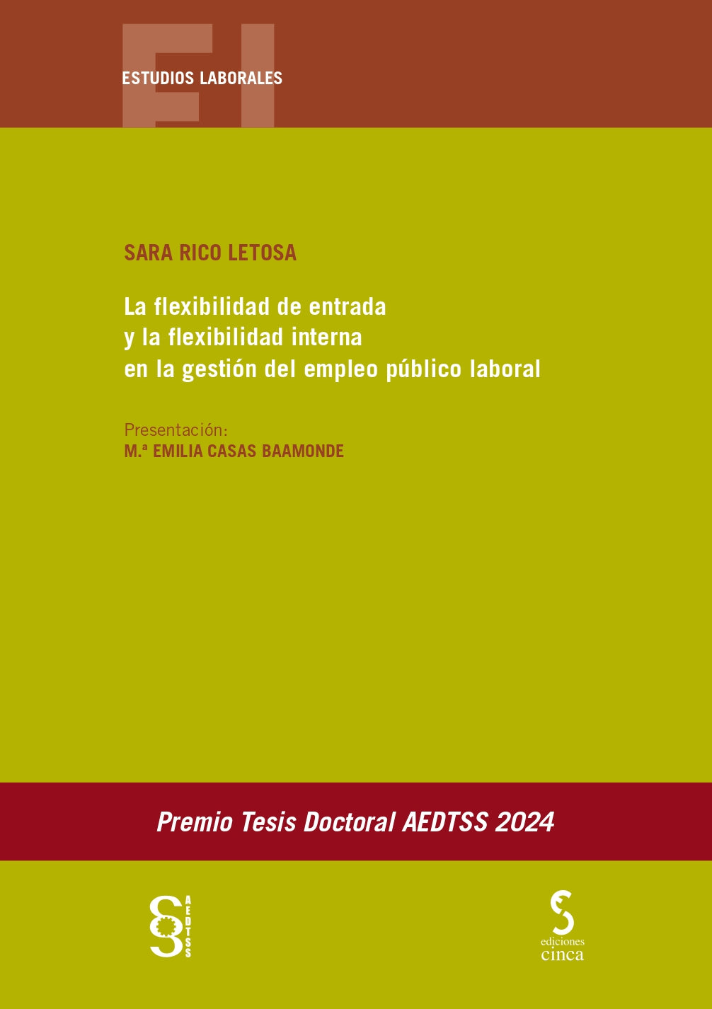 La flexibilidad de entrada y la flexibilidad interna en la gestión del empleo público laboral, de Rico Letosa | portada del l