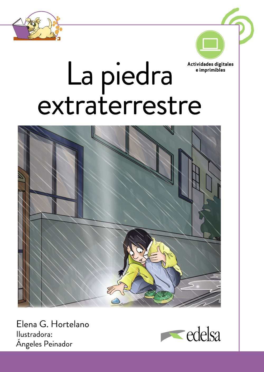 Colega lee 3.3 - La piedra extraterrestre NUEVA EDICIÓN, de González Hortelano, Elena | portada del libro