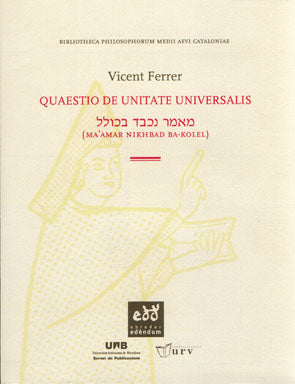 Quaestio de unitate universalis, de VICENTE FERRER | portada del libro