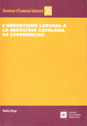 L'absentisme laboral a la industria catalana, de Ortega | portada del libro