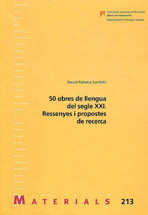50 obres de llengua del segle XXI, de Paloma Sanllehí | portada del libro