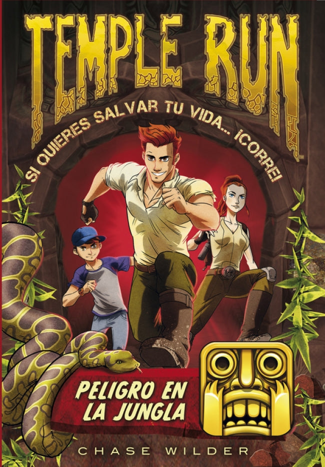 Peligro en la jungla (Temple Run 1), de Wilder | portada del libro