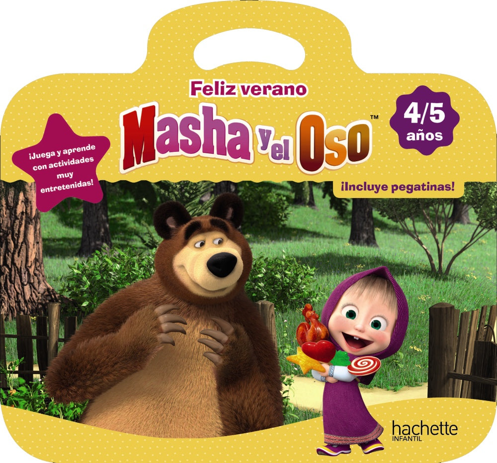 Feliz verano con Masha y el Oso 4-5 años, de García Cortizas, Marta | portada del libro