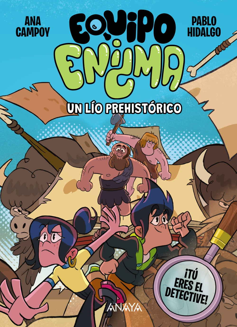 Equipo Enigma. Un lío prehistórico, de Campoy, Ana | portada del libro