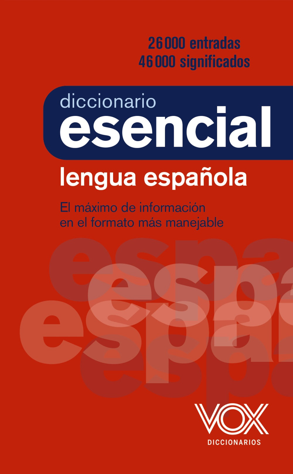 Diccionario Esencial de la Lengua Española, de Vox Editorial | portada del libro