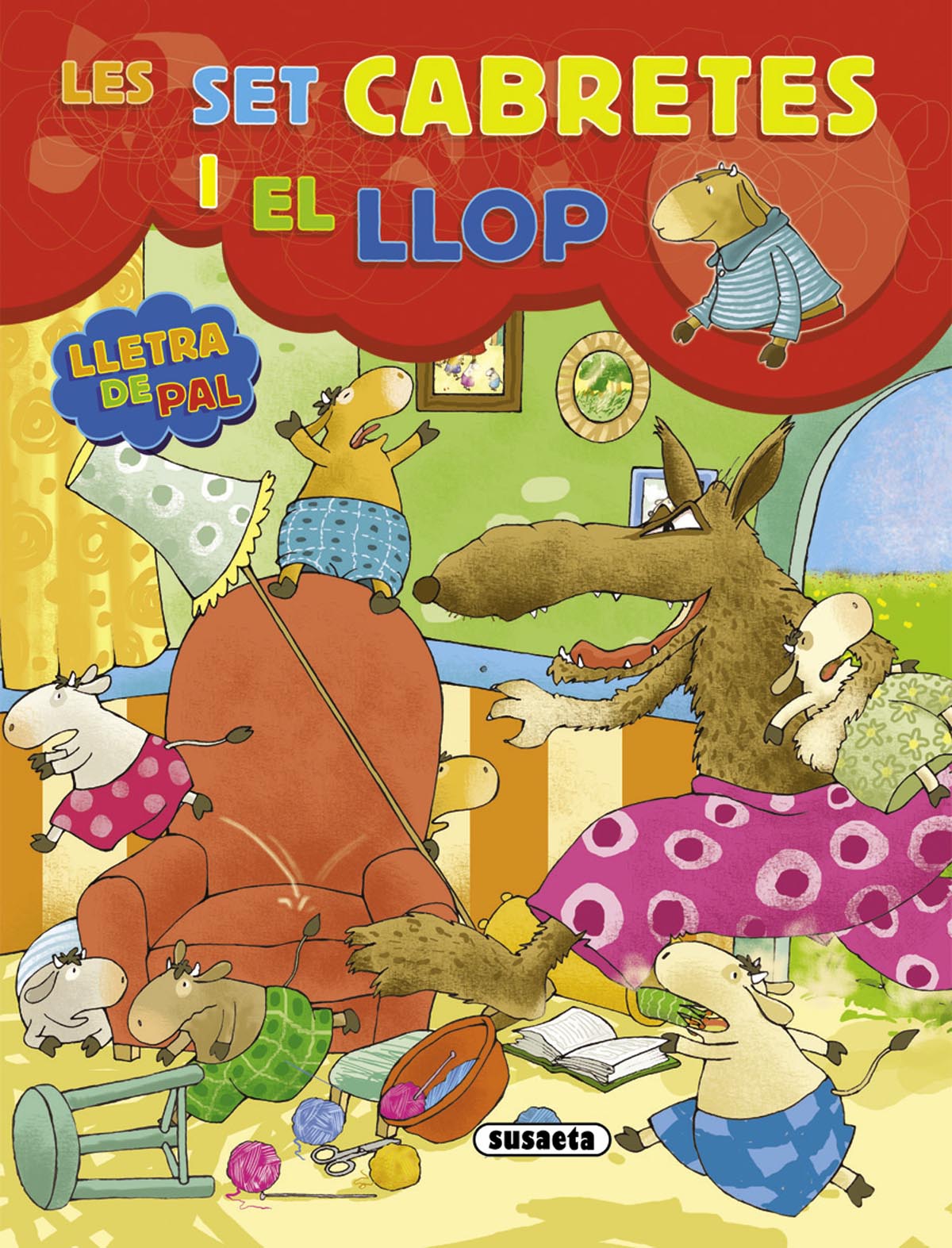 Les set cabretes i el llop, de Filella | portada del libro
