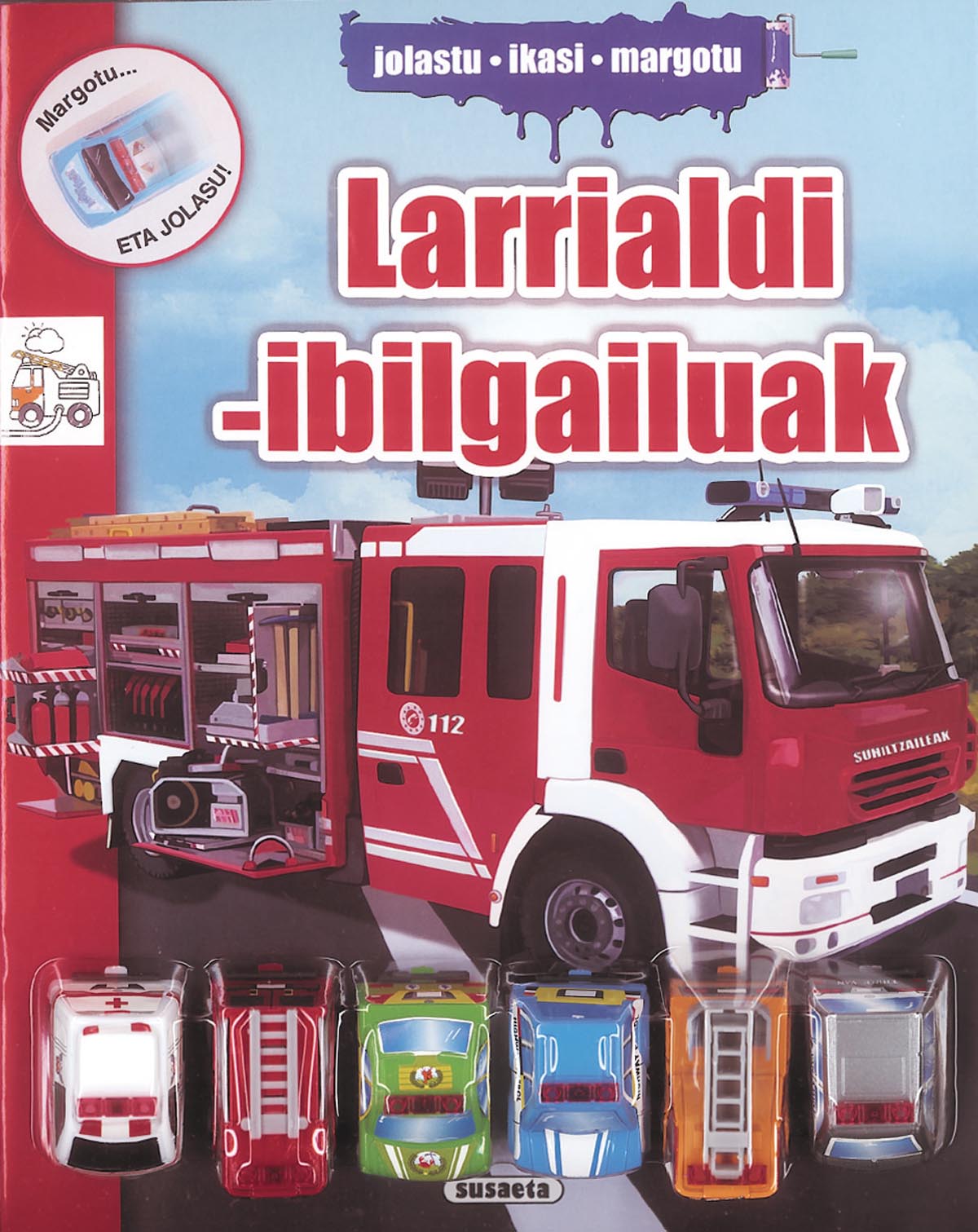 Larrialdi-ibilgailuak, de Susaeta | portada del libro