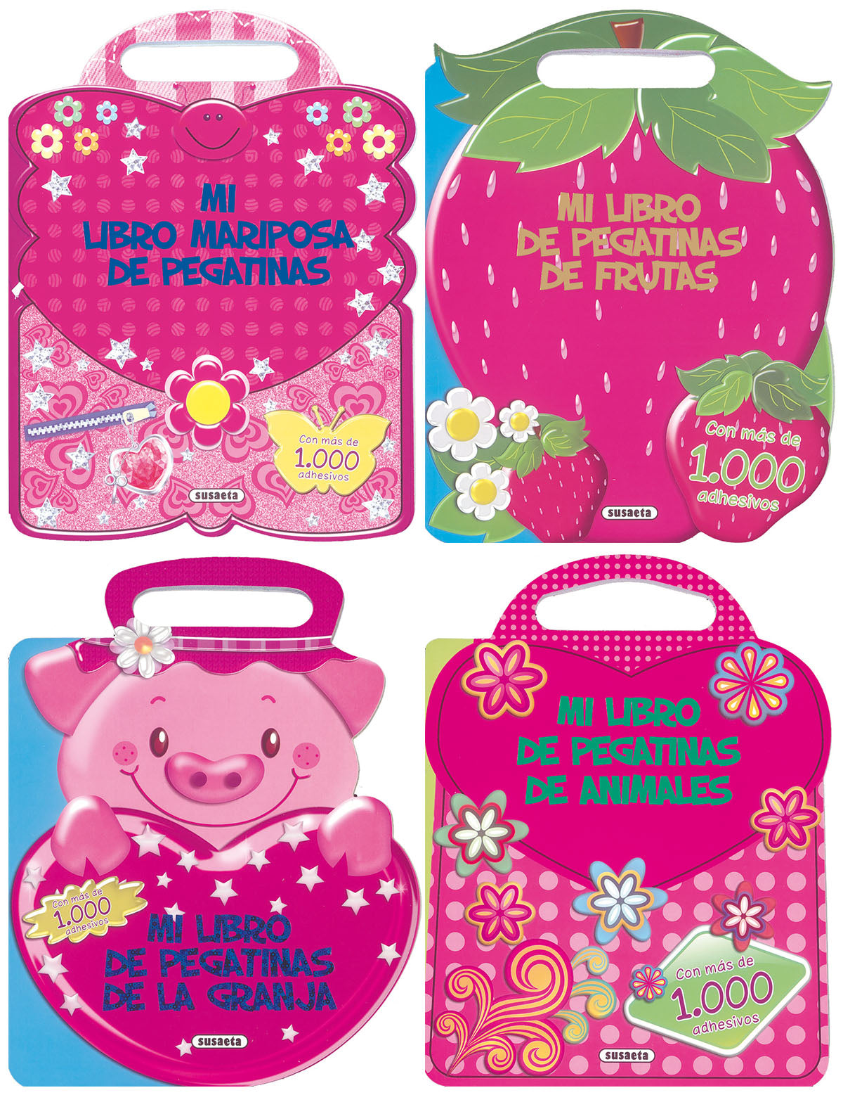Mi libro de pegatinas (4 títulos), de Susaeta | portada del libro