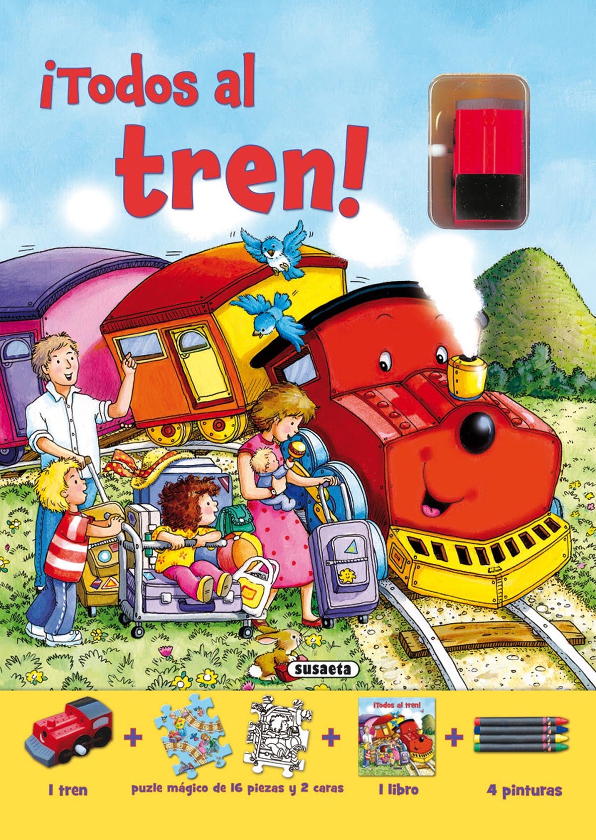 ¡Todos al tren!, de Susaeta | portada del libro