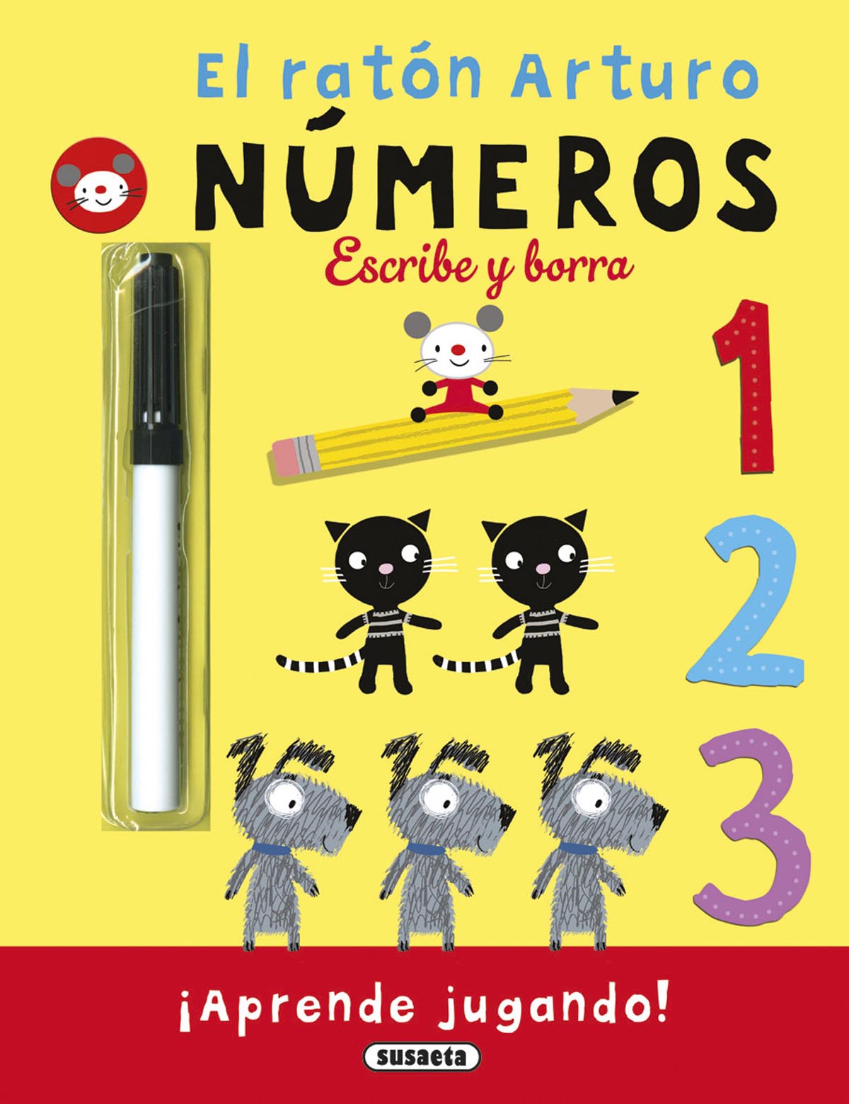 Números. Escribe y borra, de Susaeta | portada del libro