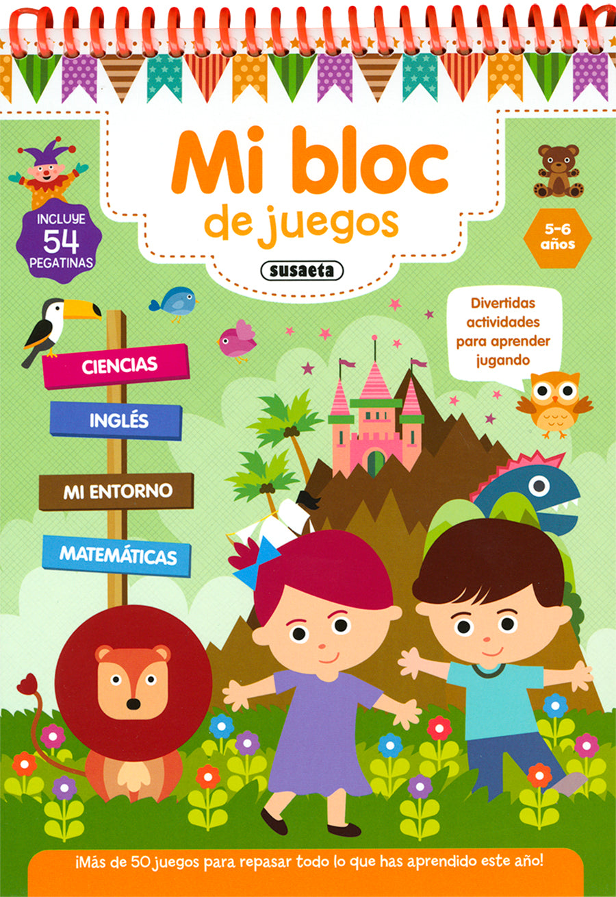 Mi bloc de juegos 5-6 años, de Susaeta | portada del libro