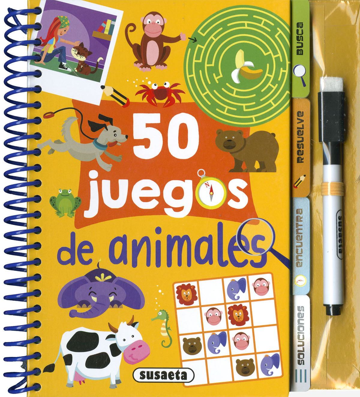 50 JUEGOS DE ANIMALES, de DIBUJATOR | portada del libro