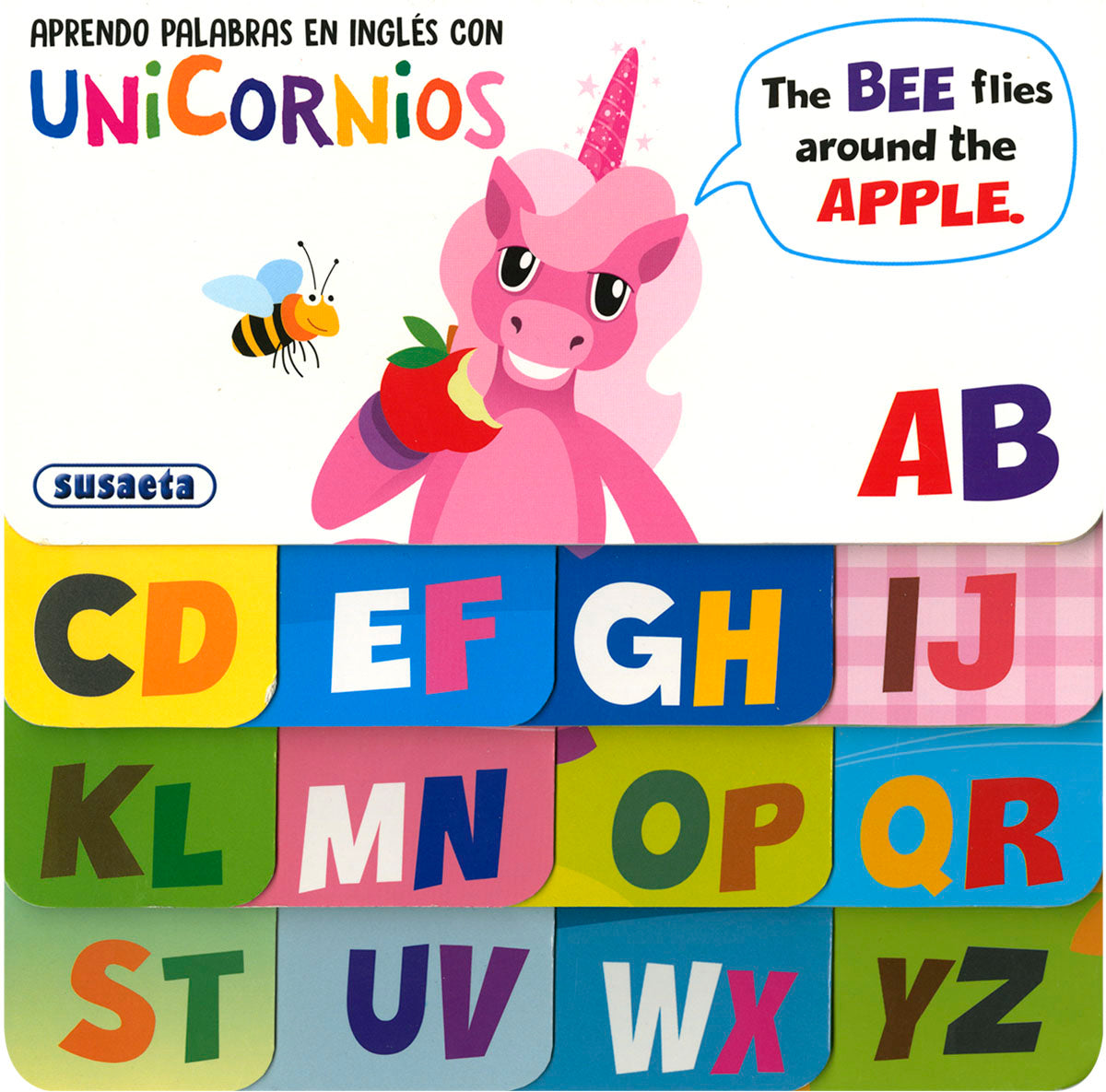Aprendo palabras en inglés con unicornios, de Ediciones | portada del libro