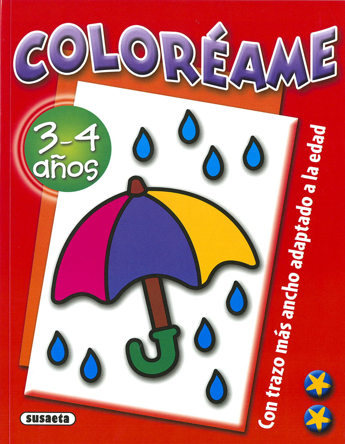 Coloréame 3-4 años, de Susaeta | portada del libro