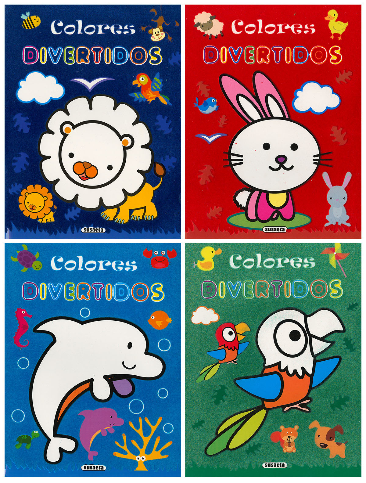 Colores divertidos (4 títulos), de Susaeta | portada del libro