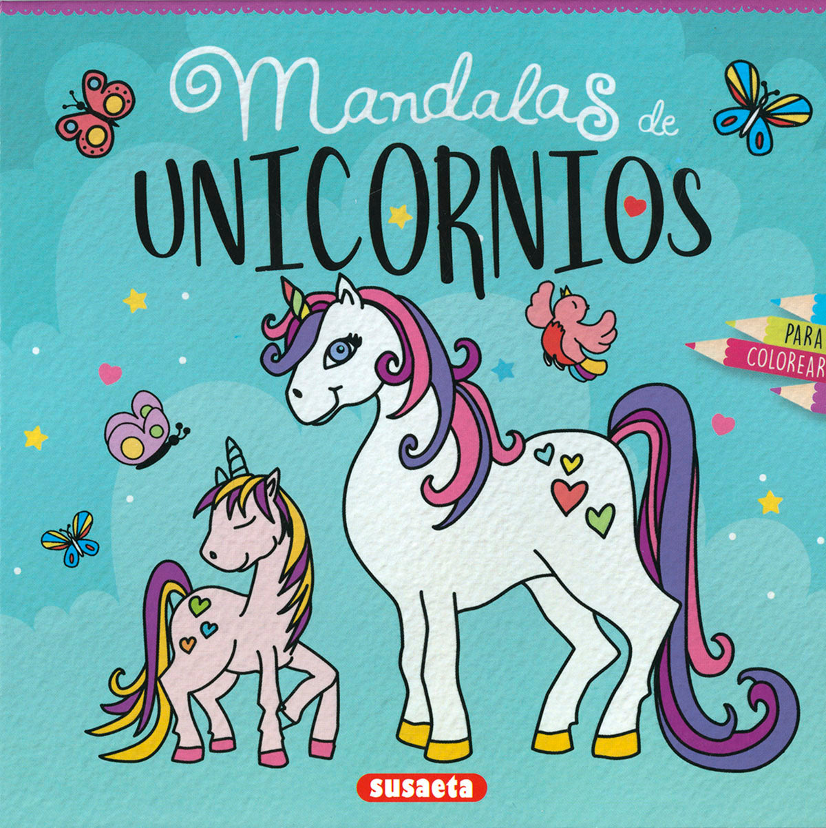 Mandalas de unicornios para colorear, de Susaeta | portada del libro