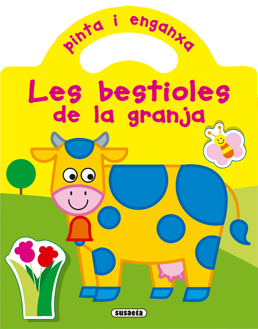 PINTA I ENGANXA LES BESTIOLES DE LA GRANJA, de SUSAETA | portada del libro