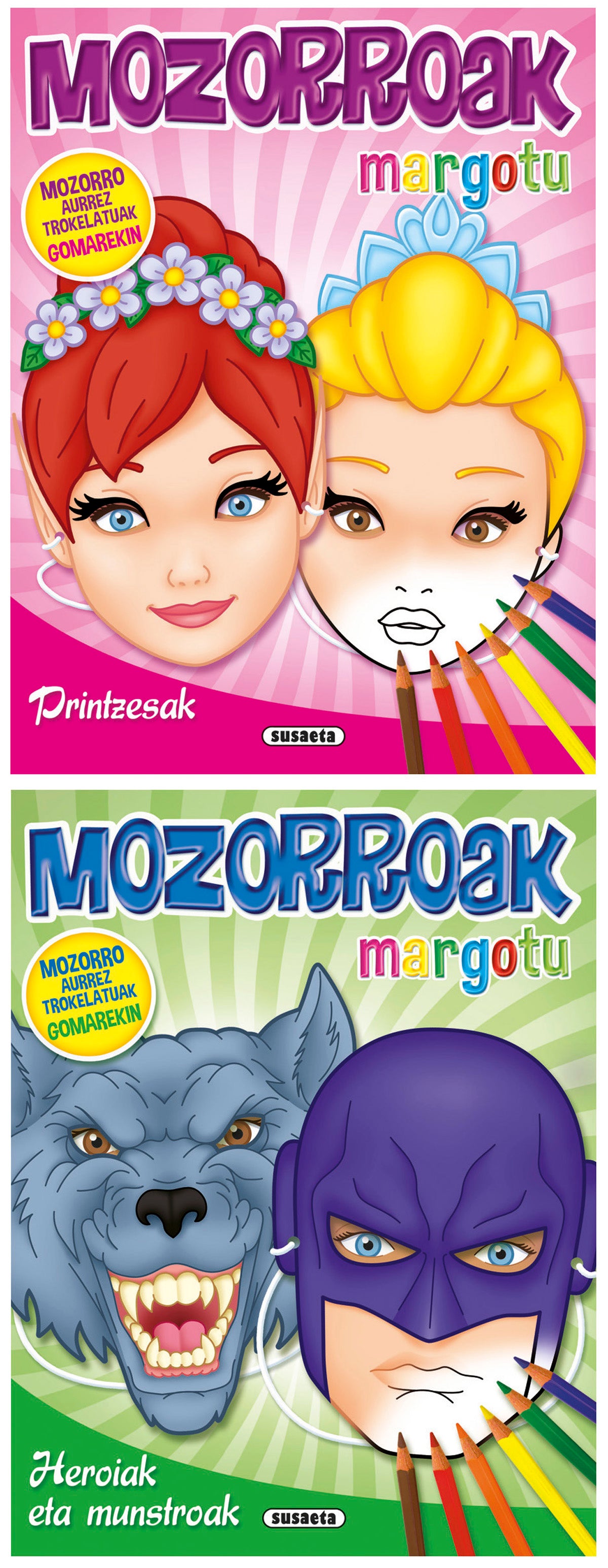 Mozorroak margotu (2 titulu), de Susaeta | portada del libro