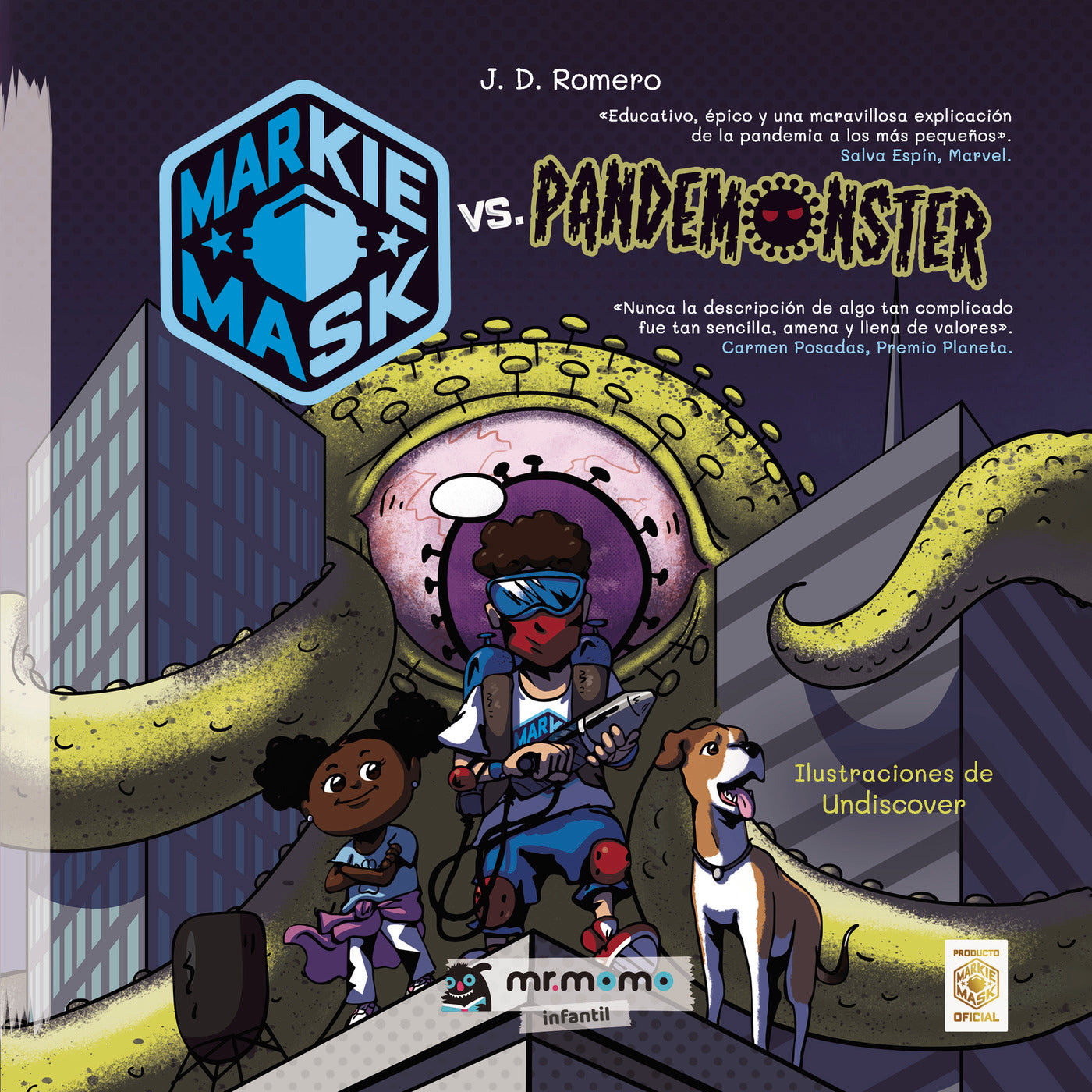 Markie Mask vs. Pandemonster, de J. D. Romero | portada del libro