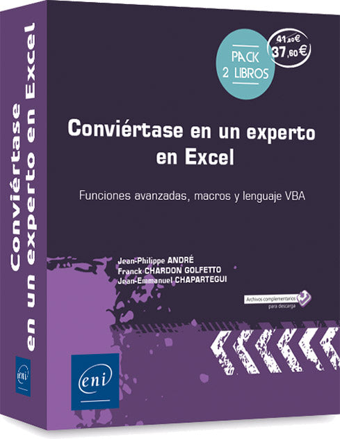 CONVIERTASE EN UN EXPERTO EN EXCEL FUNCIONES AVANZADAS MACR, de André | portada del libro