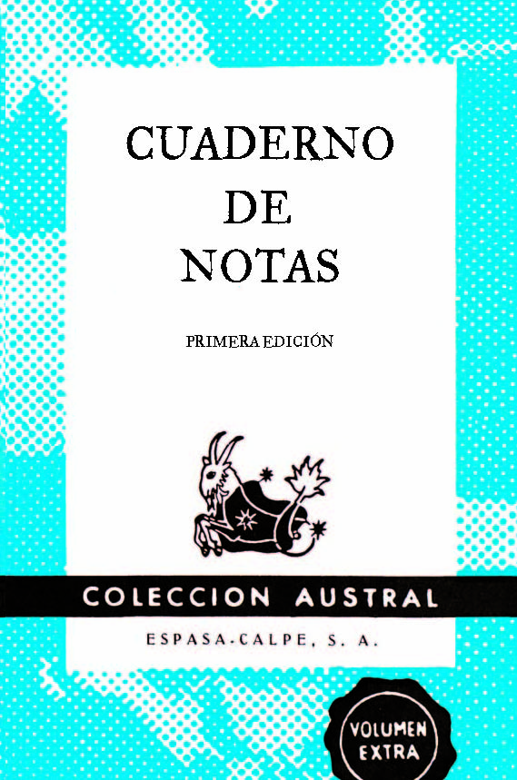 Cuaderno de notas azul 9x14cm, de Espasa Calpe | portada del libro