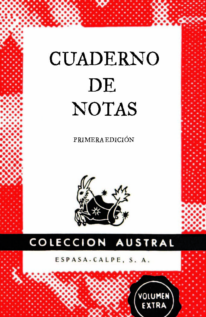 Cuaderno de notas rojo 11,2x17,4cm, de Espasa Calpe | portada del libro