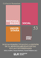 Nuevas perspectivas en la gestión de la responsabilidad social en las universidades., de Varios autores | portada del libro