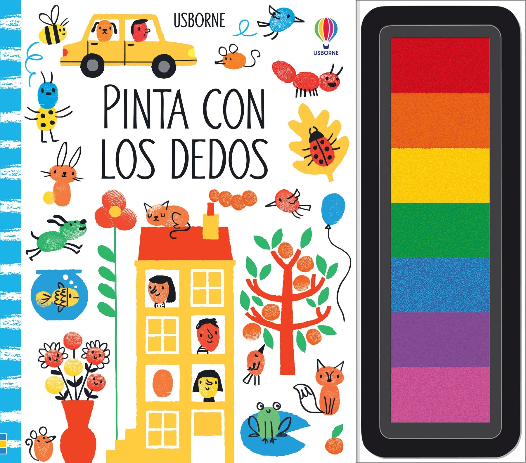 Pinta con los dedos, de Fiona Watt | portada del libro