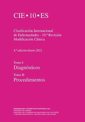 CIE-10 ES CLASIFICACION INTERNACIONAL DE ENFERMEDADES 2 TOM | portada del libro