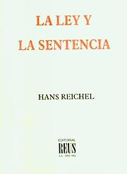 La ley y la sentencia, de Reichel | portada del libro
