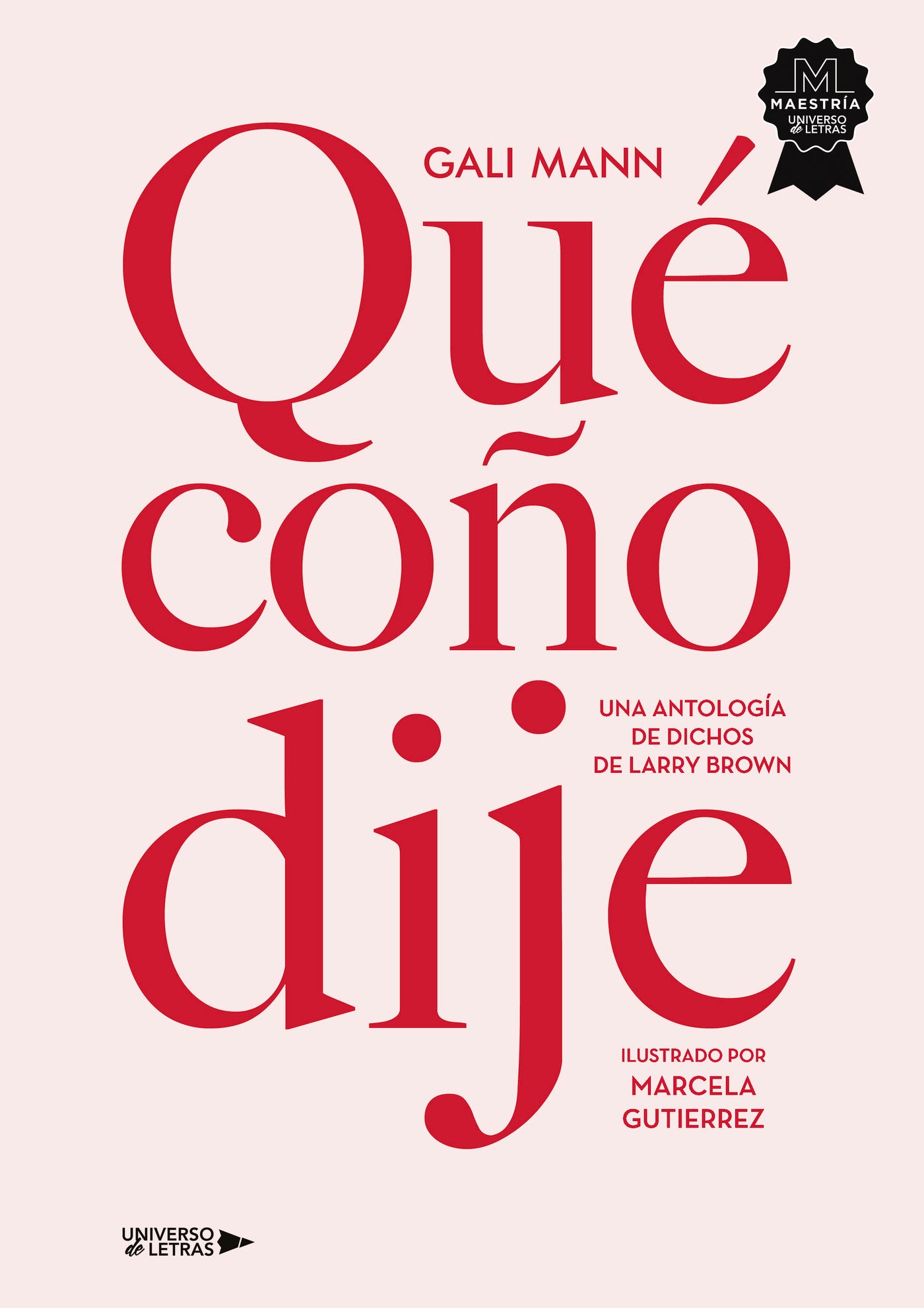 Qué coño dije, de Gali Mann | portada del libro