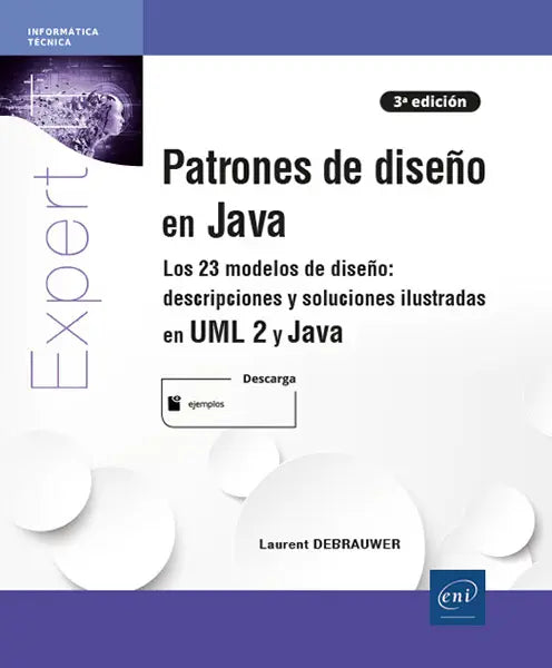 PATRONES DE DISEÑO EN JAVA LOS 23 MODELOS 3ª EDICION, de Debrauwer | portada del libro